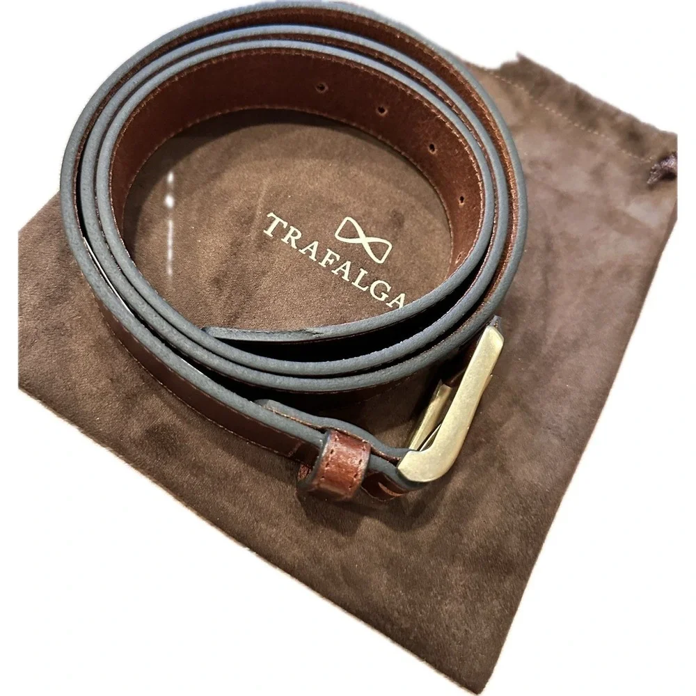 Trafalgar Men's‎ Wyatt 35mm Genuine Leather Casual Jean Belt 44